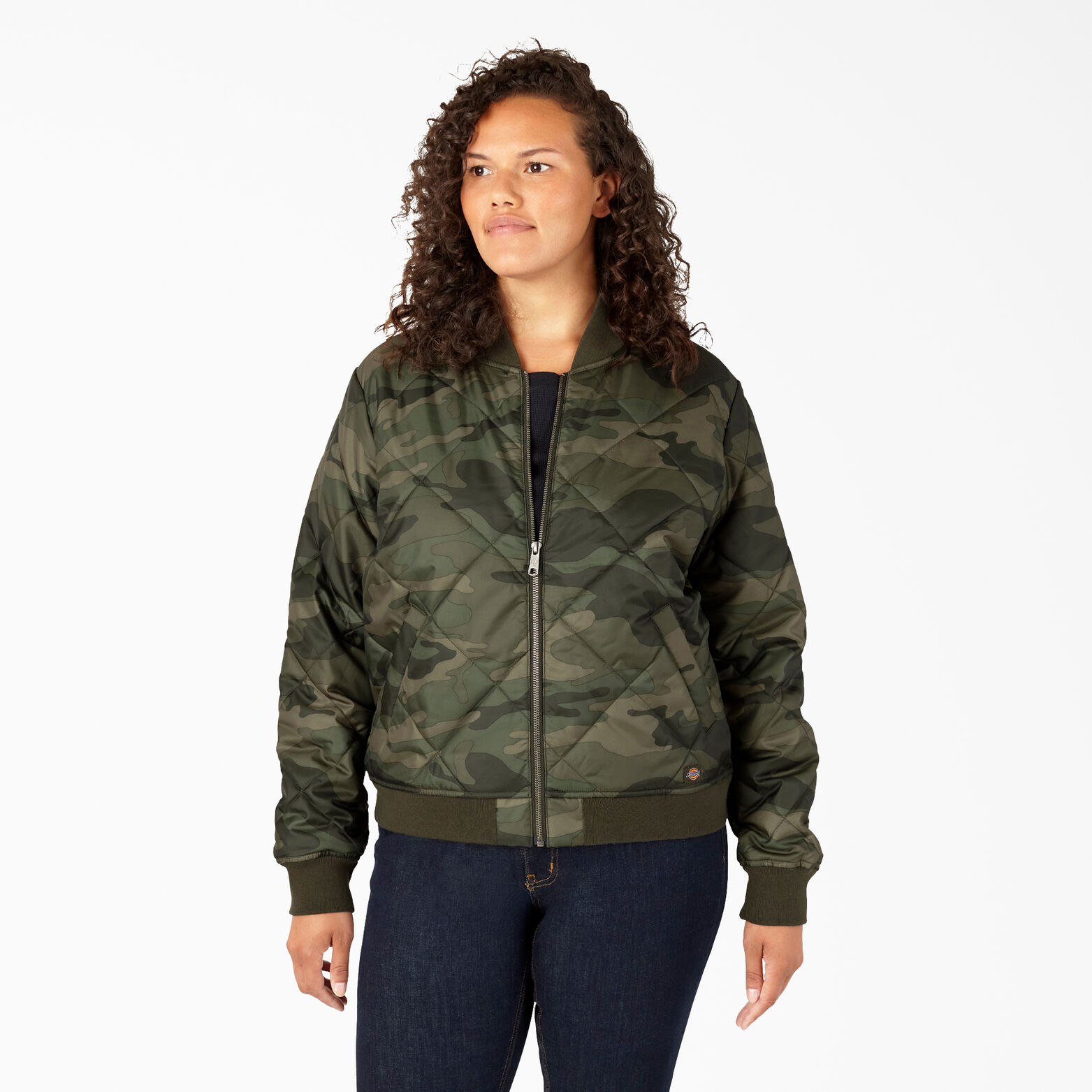 Dickies womens Quilted Bomber Vest